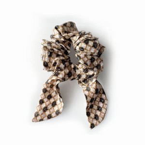 jedwabna gumka do włosów z odwiązywaną wstążką- Gutenberg