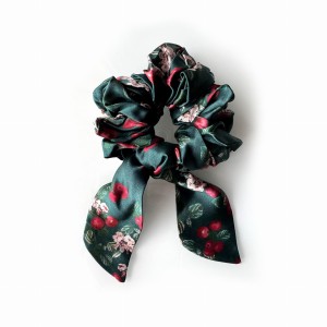 jedwabna gumka do włosów z odwiązywaną wstążką- Kindermann